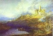 J.M.W. Turner Warkworth Castle Northumberland Thunder Storm Approaching at Sun-Set. China oil painting reproduction